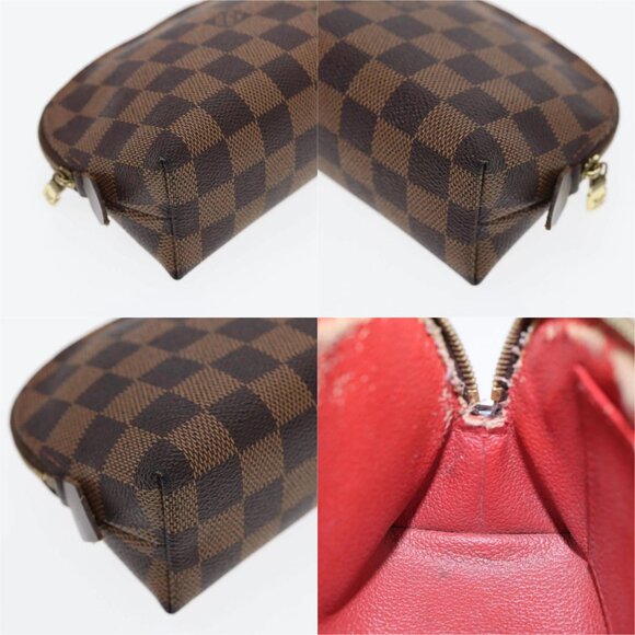 LOUIS VUITTON Damier Ebene Pochette Cosmetic PM Pouch N47516 LV Auth 82976 - Picture 14 of 14
